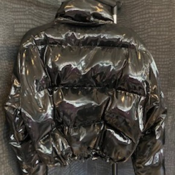 Black Nylon Puffer Jacket - Picture 2 of 3